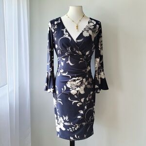 Lauren Ralph Lauren Floral Bell-Sleeve Dress 8